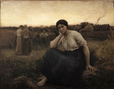 法国艺术家 朱理 布雷顿（Jules Breton）绘画作品欣赏。