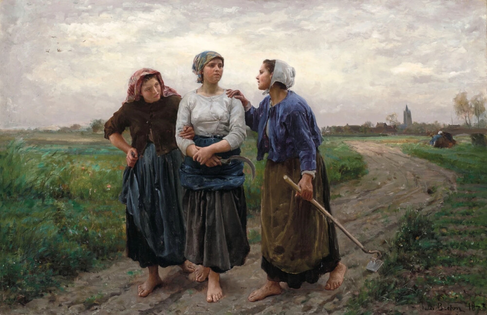 法国艺术家 朱理 布雷顿（Jules Breton）绘画作品欣赏。