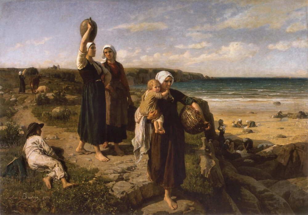 法国艺术家 朱理 布雷顿（Jules Breton）绘画作品欣赏。