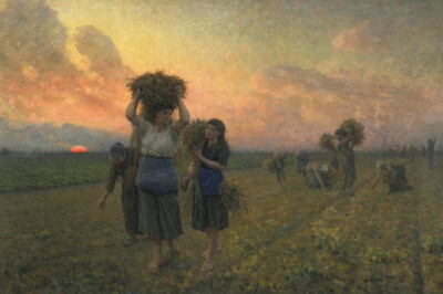 法国艺术家 朱理 布雷顿（Jules Breton）绘画作品欣赏。