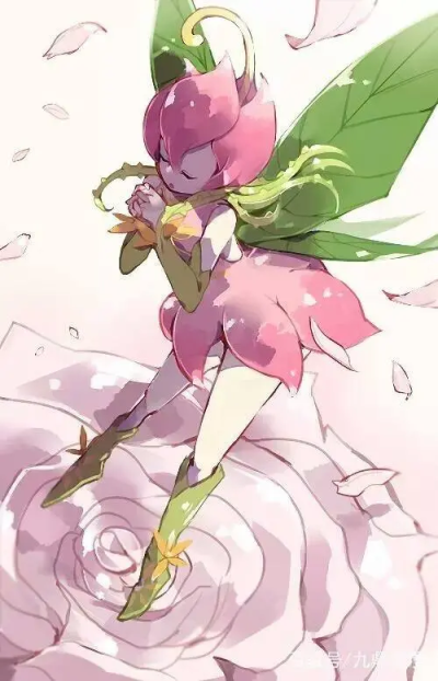浮球兽5 花仙兽 “完全体”（别名·百合花 诞生·数码兽“妖精型” 招式·诱惑）