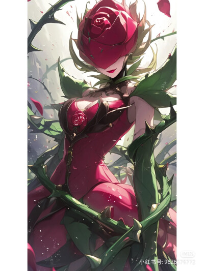浮球兽6 蔷薇兽 “究极体”（别名·玫瑰花 诞生·花草女王“妖精型” 招式·荆棘之鞭）