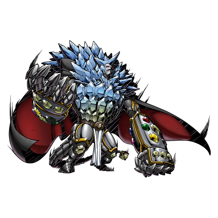 矿石兽5 boss·爆风兽 “究极体”（别名·三元士 诞生·数码兽“巴古拉军” 招式·水晶吐息）