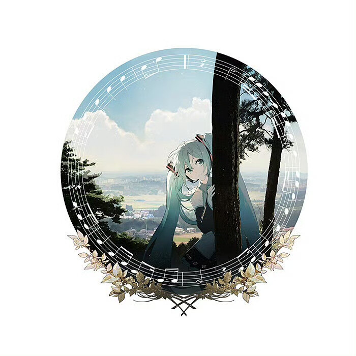 来源@死图P-V家情报收集
『冨田勲×初音ミク イーハトーヴ交響曲 Vinyl Record』使用插图，Art by Rella ​