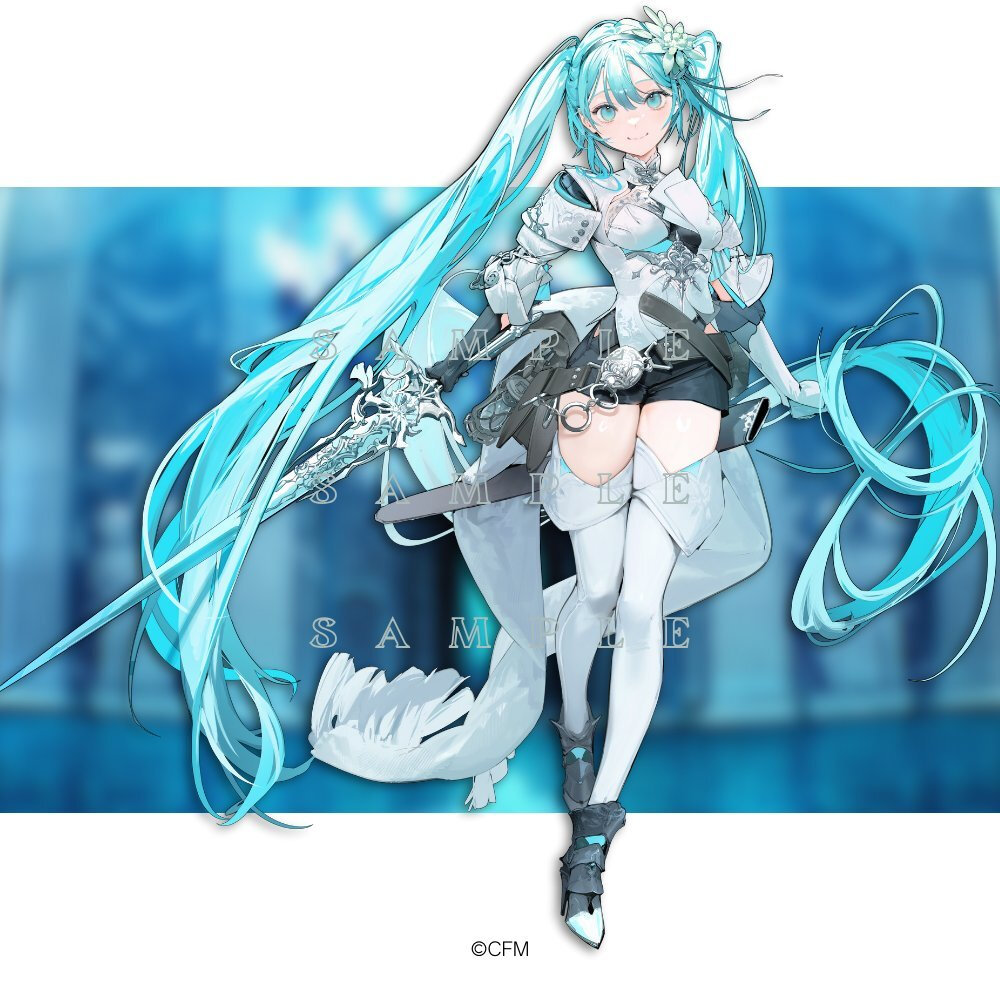 画师二色こぺ更新 初音ミク 39Clture 2024 EXTRA WORLD＆FES 幻想主题KAITO全身图 ​​​