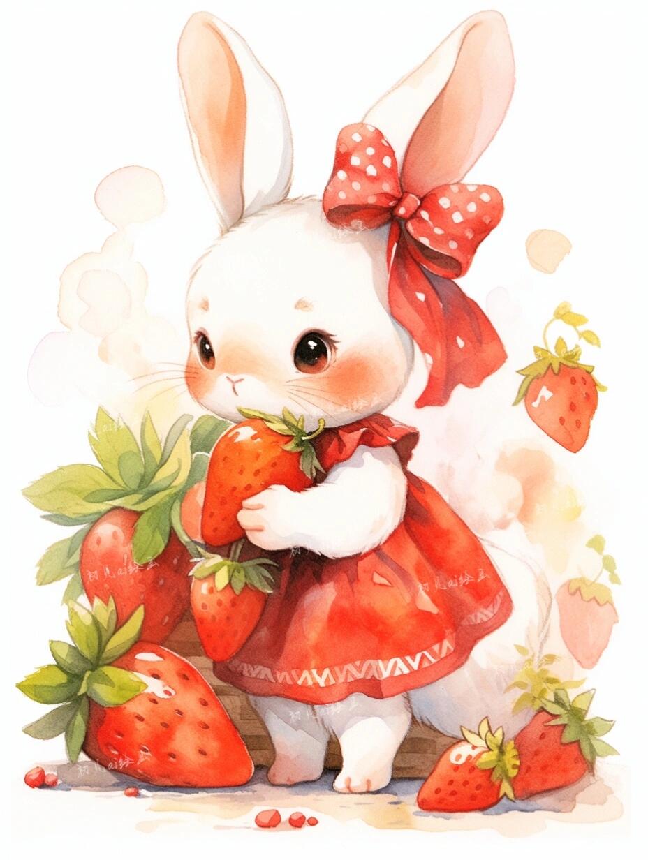 ai草莓小兔子