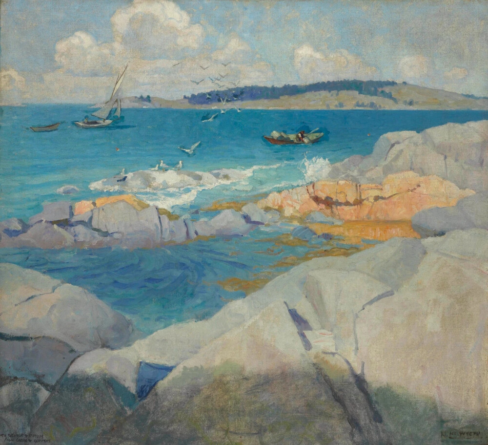 纽威·康瓦斯·怀斯（Newell Convers Wyeth），美国画家、插画家。著名的画家安德鲁·怀斯（Andrew Wyeth）就是他的儿子。