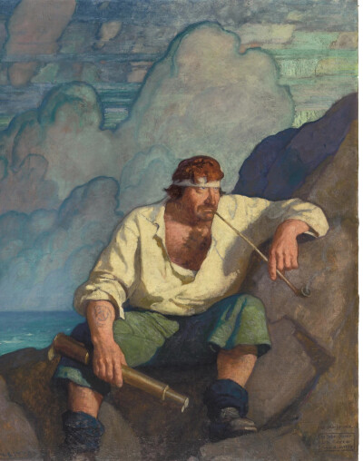 纽威·康瓦斯·怀斯（Newell Convers Wyeth），美国画家、插画家。著名的画家安德鲁·怀斯（Andrew Wyeth）就是他的儿子。