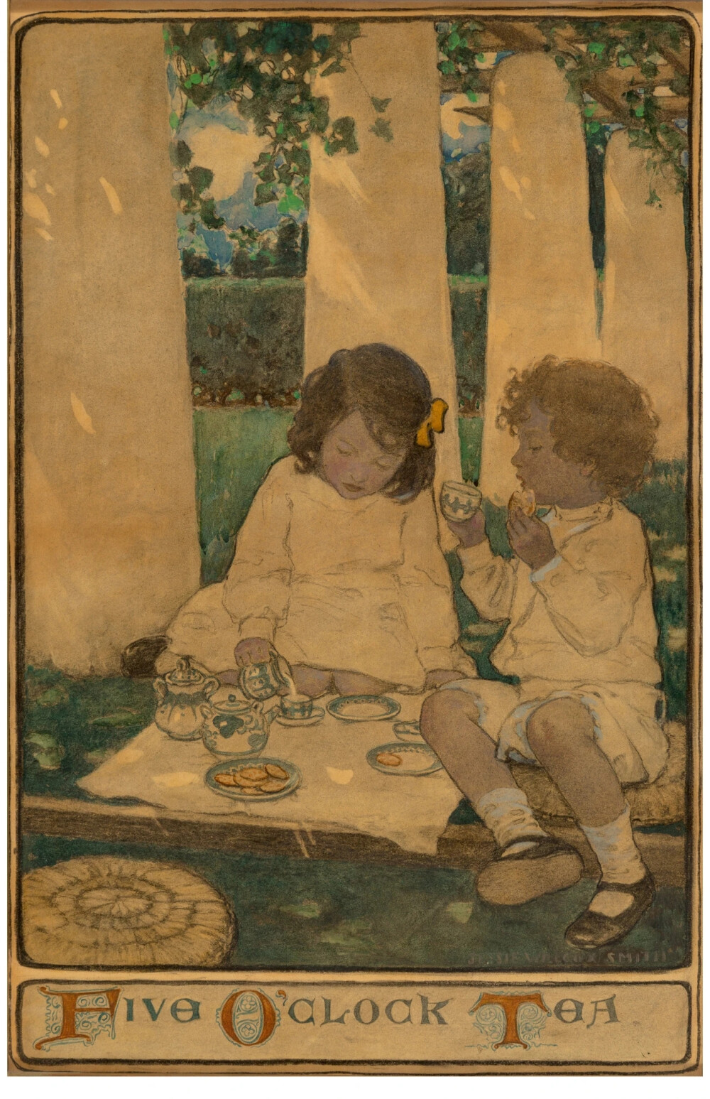 杰西·威尔考克斯·史密斯（Jessie Willcox Smith）是美国插画黄金时代的一位女性插画师，被誉为“最伟大的纯插图画家之一”。为当时美国众多杂志如Century, Collier’s, Harper’s等绘制插图，更是与Good Housekeeping杂志有长达17年的合作，绝大多数作品都是关注儿童和母爱，用柔和的线条和颜色为孩子们描绘一个又一个经典的童话故事。