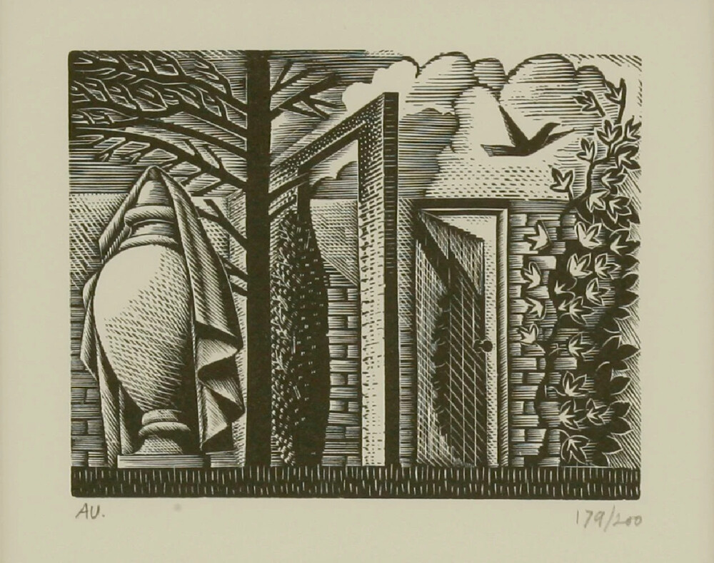 艾里克·拉斐留斯（Eric Ravilious）是一位英国画家，设计师，书籍插画家和木雕家。他在东萨塞克斯郡长大，尤其以他的南方丘陵水彩画和其他英国风景而闻名，这些风景以不同的现代主义情感和清晰度来审视英国风景和艺术。他曾担任战争艺术家，当他所在的飞机在冰岛失踪时死亡，年仅39岁。