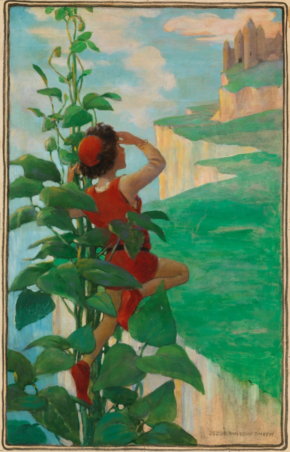 杰西·威尔考克斯·史密斯（Jessie Willcox Smith）是美国插画黄金时代的一位女性插画师，被誉为“最伟大的纯插图画家之一”。为当时美国众多杂志如Century, Collier’s, Harper’s等绘制插图，更是与Good Housekeeping杂志有长达17年的合作，绝大多数作品都是关注儿童和母爱，用柔和的线条和颜色为孩子们描绘一个又一个经典的童话故事。