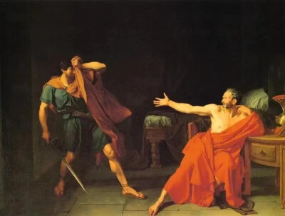 《被囚禁的马里尤斯》
（Marius at Minturnae）1786年
油彩‧布面，271 x 365cm
卢浮宫，巴黎（Paris），法国
