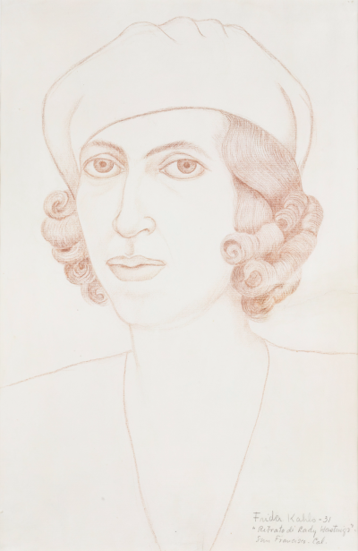 Portrait of Lady Cristina Hasting,1931,
Color pencil on paper,48x31cm
