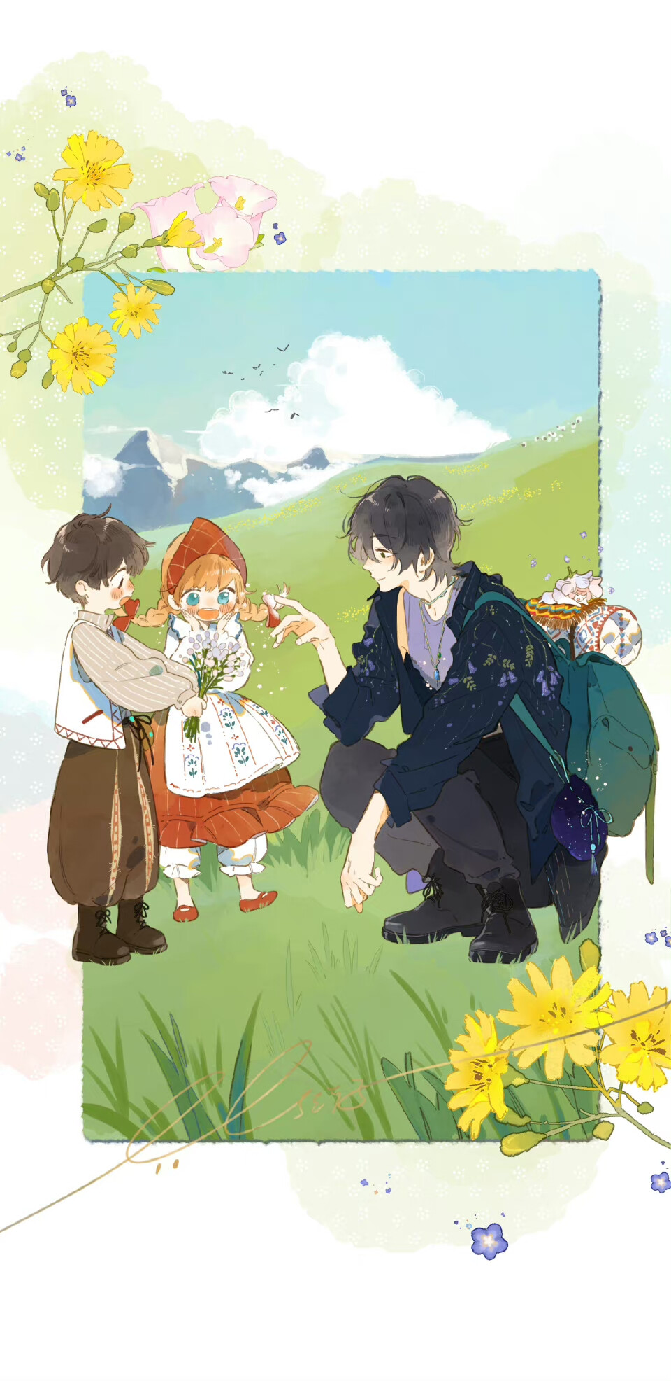 #街角的向阳花屋# 嗨少年，你的下一个目的地 是哪里？
插画精选丨画师：兔街子吉祥