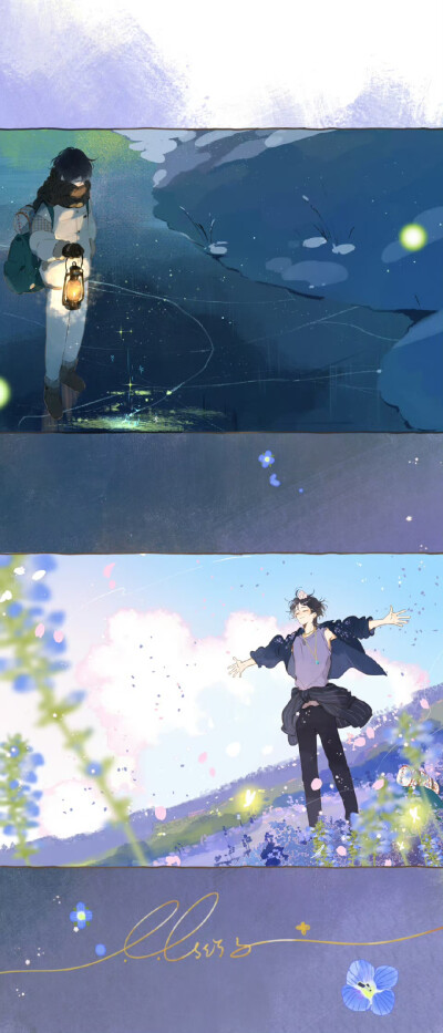 #街角的向阳花屋# 嗨少年，你的下一个目的地 是哪里？
插画精选丨画师：兔街子吉祥