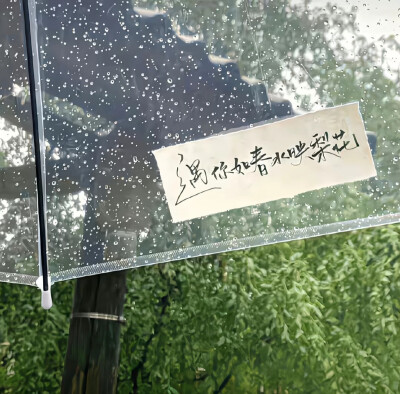 我心里有场雨是为你下的