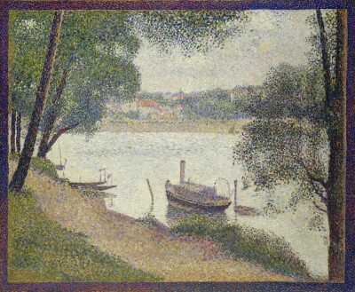 《格兰德．加特的阴天》
Gray Weather, Grand Jatte (1888)
乔治·索拉（1859-1891）
