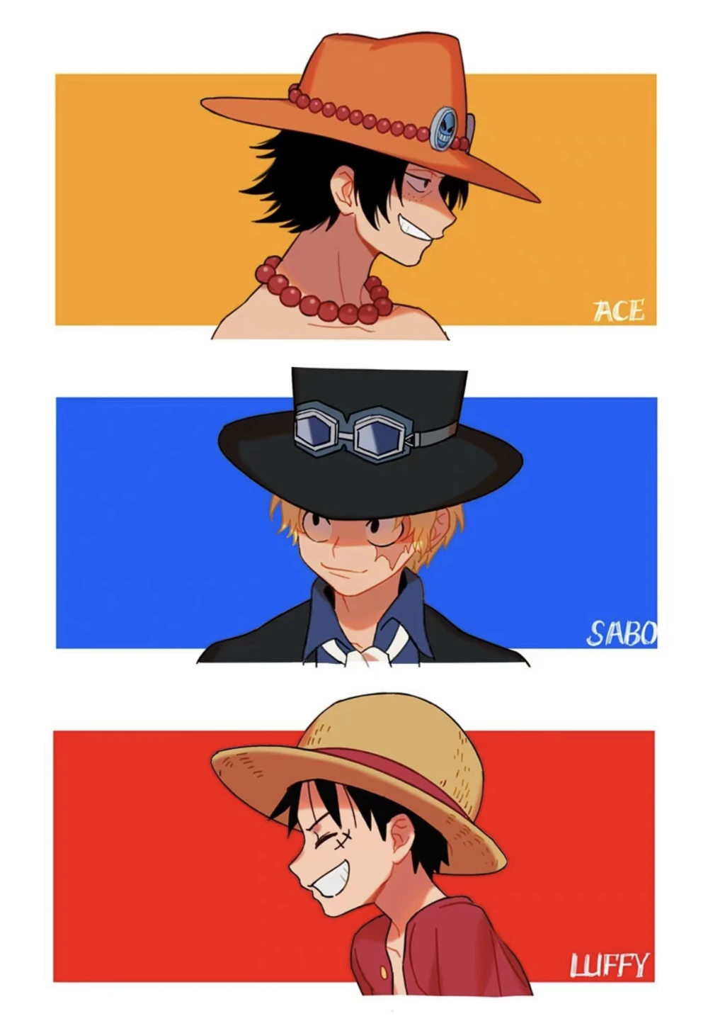 asl路飞萨博艾斯海贼王