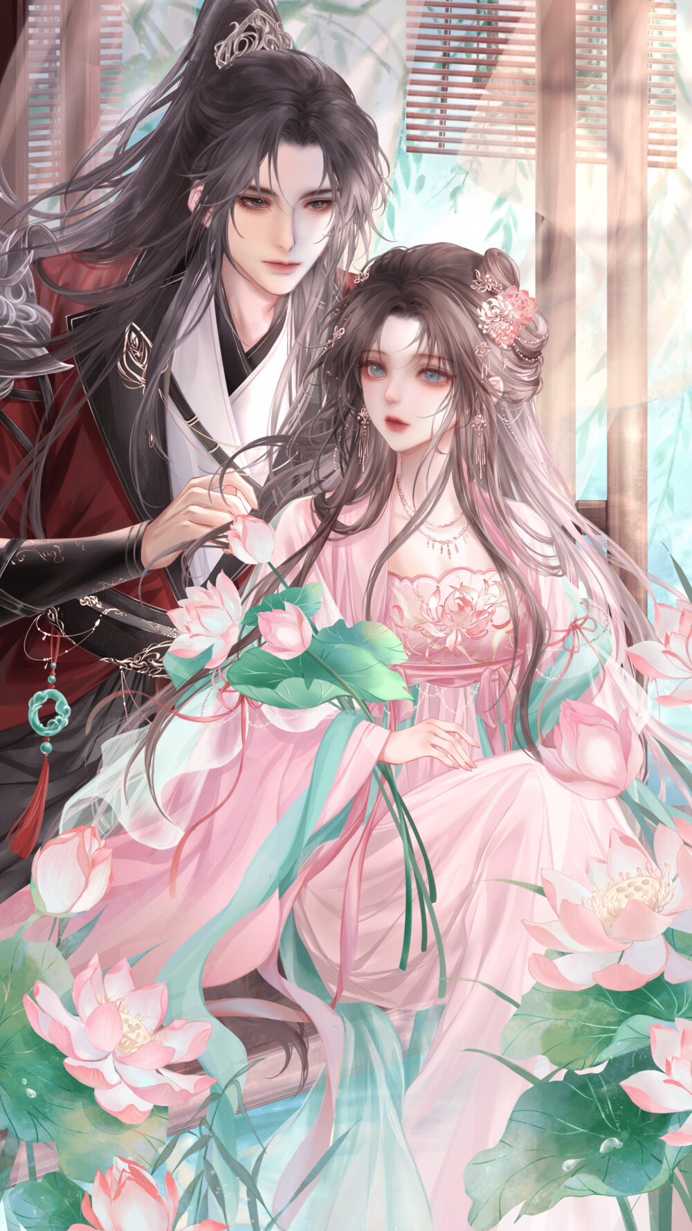 韩御怀画的古风摸鱼情头