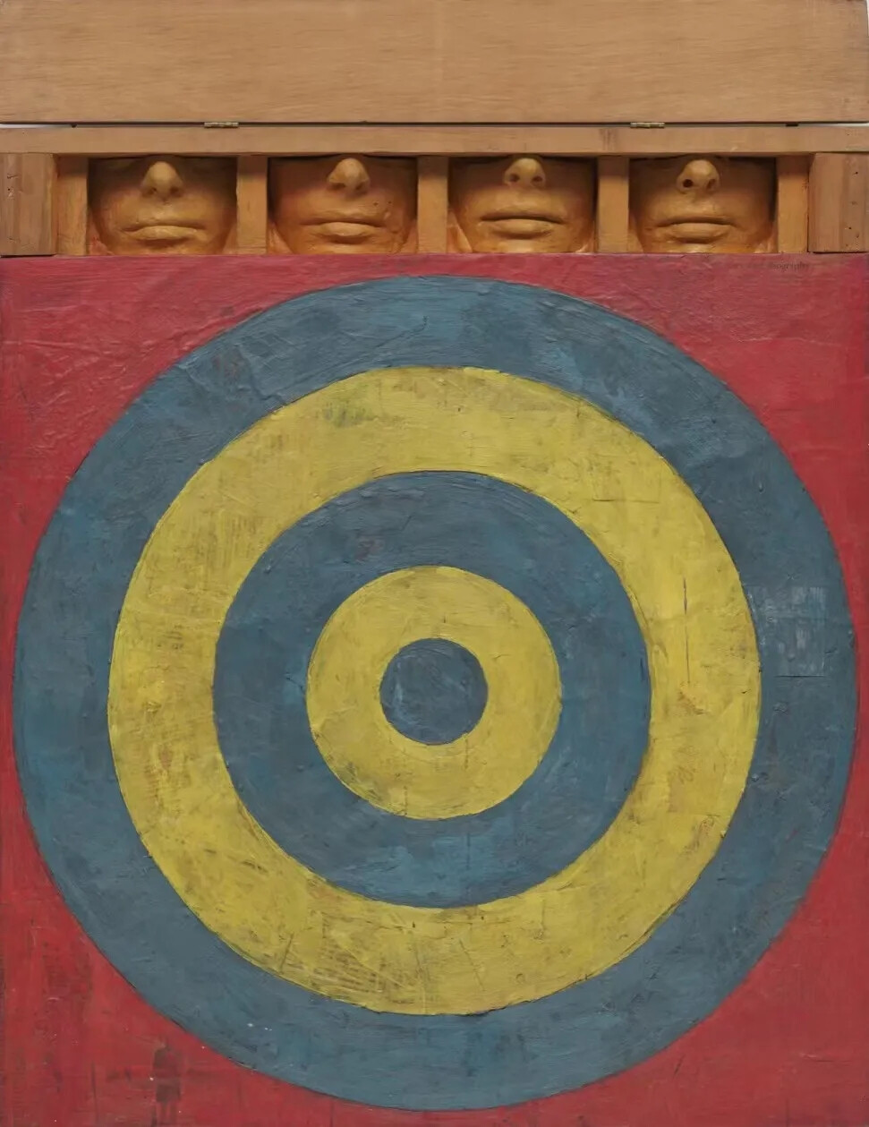 《靶子与四张脸》 贾斯伯·琼斯 1955年
  Target with Four Faces, Jasper Johns, 1955
