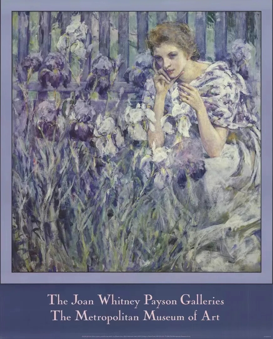 《鸢尾花》罗伯特·里德 ,1907年
Fleur de Lis, Robert Reid, 1907
