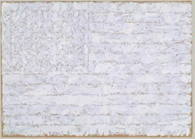 | 《白色旗帜》贾斯伯·琼斯 1955年
 White Flag, Jasper Johns, 1955
