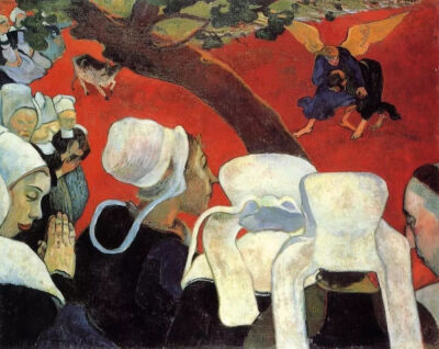 保罗·高更《布道后的幻象》Vision after the SermonPaul Gauguin1888