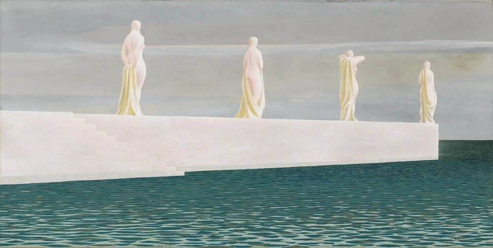 加拿大国宝级艺术家Alex Colville，1920年生人，他的作品以描绘加拿大人日常生活为主题，具有一种神秘的特质，充满秩序感。