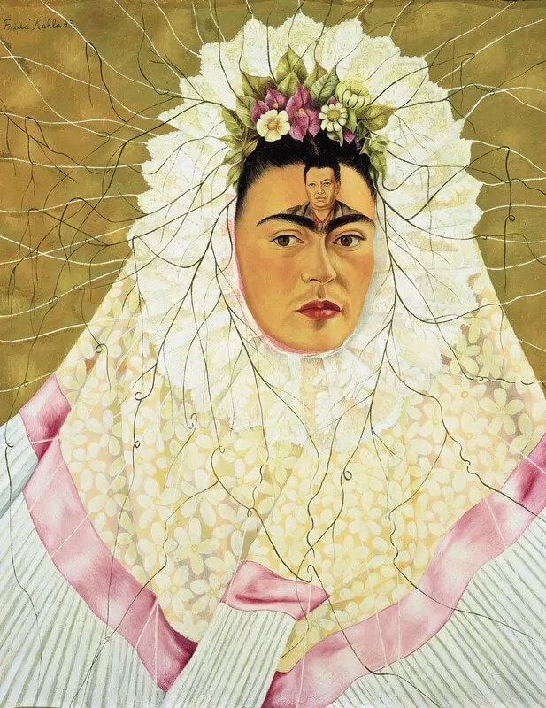 《我心中的迭戈》
弗里达·卡罗
Diego on my Mind, Frida Kahlo, 1943
