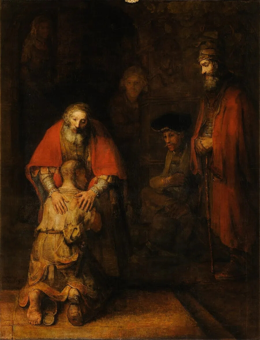 ▲倫勃朗，《浪子回頭》| 冬宮博物館藏
?Rembrandt，The Return of the Prodigal Son
