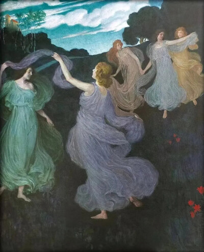 ▲Dance of the Elves, 
1888-1889, Josef Maria Auchentaller
