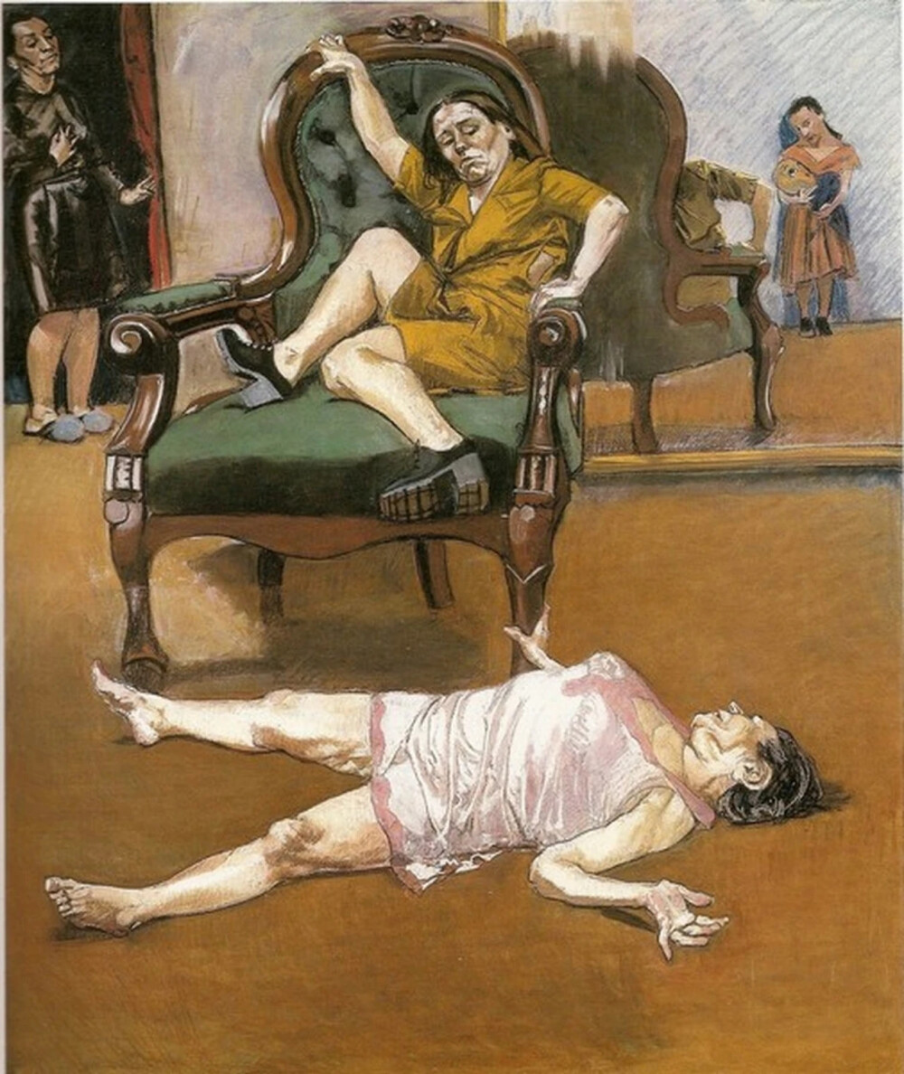 宝拉·雷戈（Paula Rego）葡萄牙人，生于1935年。她是一位以黑暗、复杂的绘画、版画、素描和拼贴画而闻名的画家，她利用民间和童话故事、文学和她自己的传记来创作充满政治色彩的、令人深感不安的场面。她有力的作品充满了残酷--既有微妙的，也有公开的，也充满了不安和模棱两可的感觉。她突出了妇女和女孩，经常用动物作为人类的替身，描绘了失调的家庭关系、政治制度和社会结构。