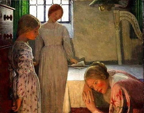 弗雷德里克·凯利·罗宾逊(Frederick Cayley Robinson，1862年8月18日-1927年1月4日)，是一名英国画家、室内设计师、插画家。他出生于布伦特福德。1890年至1892年，他先后就读于圣约翰伍德学院、皇家学院和巴黎朱利安学院。