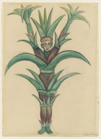 Sugar Cane,1927,Watercolor and pencil on paper,35.6x24.8cm
