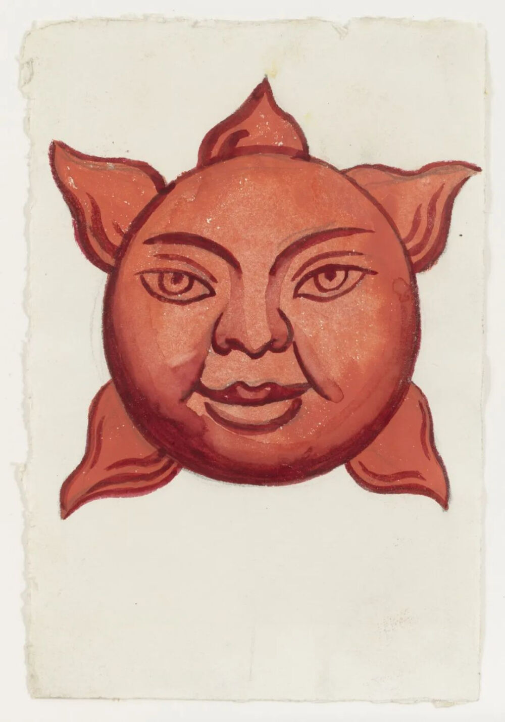 Sun,1927–32,Watercolor and pencil on paper,13.7x9.8cm