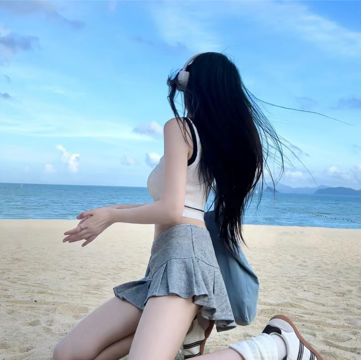 海边女头 蓝色系女头