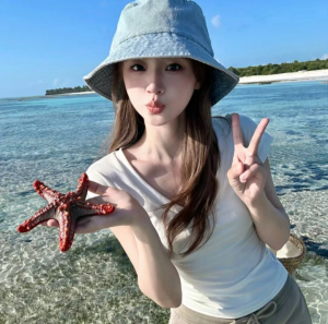 海边女头 蓝色系女头