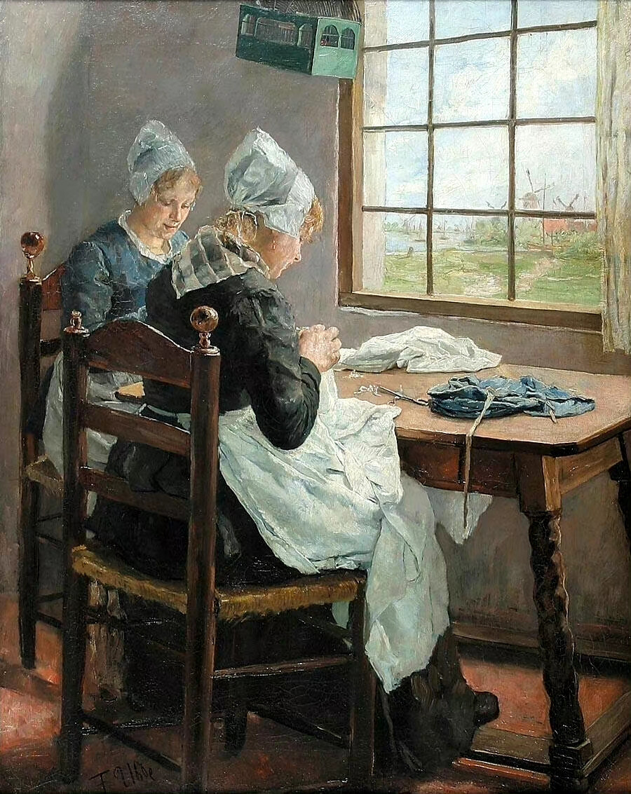 德国画家Fritz von Uhde (German, 1848–1911) 绘画作品欣赏。