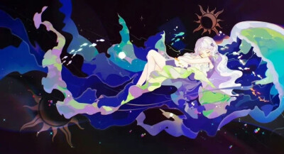 插画师Riness绘画作品#插画##遇见艺术# ​