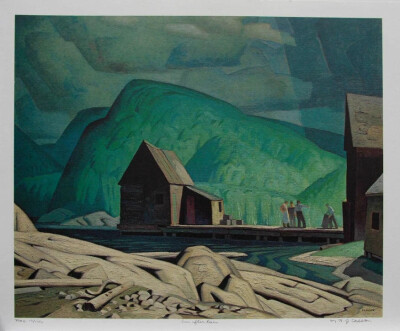 A.J. 卡森（Alfred Joseph Casson）是加拿大七位志同道合的风景画家中的一员，活跃于20世纪早期。卡森从事水彩画、油画和版画创作，在他的风景画中既捕捉到了大地的自然风光，也捕捉到了他自己迷人的视野。其中，树…