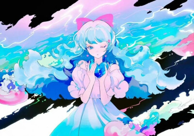 插画师Riness绘画作品#插画##遇见艺术# ​