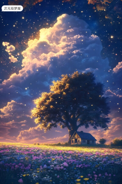 "星夜花海小屋"
可斯我娶手机壁纸和聊天背景