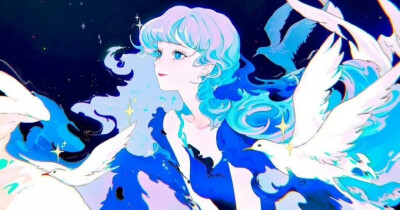 插画师Riness绘画作品#插画##遇见艺术# ​