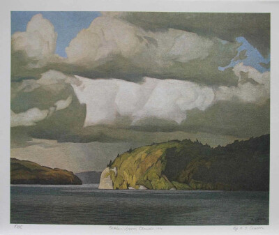 A.J. 卡森（Alfred Joseph Casson）是加拿大七位志同道合的风景画家中的一员，活跃于20世纪早期。卡森从事水彩画、油画和版画创作，在他的风景画中既捕捉到了大地的自然风光，也捕捉到了他自己迷人的视野。其中，树…