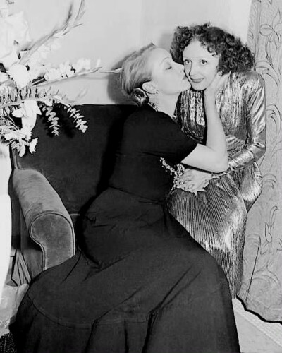 Edith Piaf and Marlene Dietrich