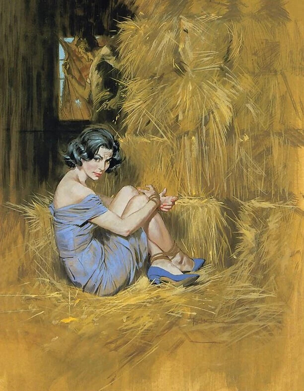 罗伯特·麦金尼斯（Robert McGinnis）美国艺术家和插画家。他擅长描绘女性人物，写实主义为其主要绘画风格，画作中的笔触细腻丰富、精致唯美，具有浪漫主义色彩。他的主要作品是“麦金尼斯的书籍插图”，（包括约1200插图和40多张电影海报），其中最著名的是：007的电影宣传海报。