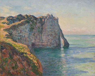 Claude Monet:  Cliffs of Aval, 1885