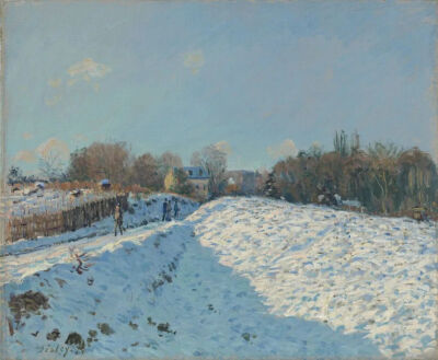 Alfred Sisley:  Snow at Louveciennes, 1874