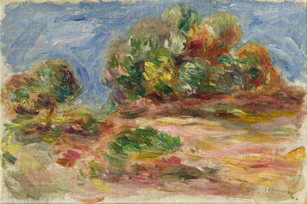 Pierre-Auguste Renoir:  Landscape of Cagnes, around 1900