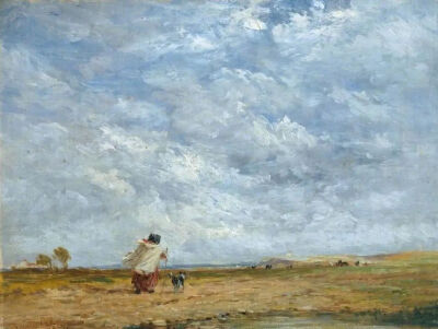 David Cox：A Windy Day，1850